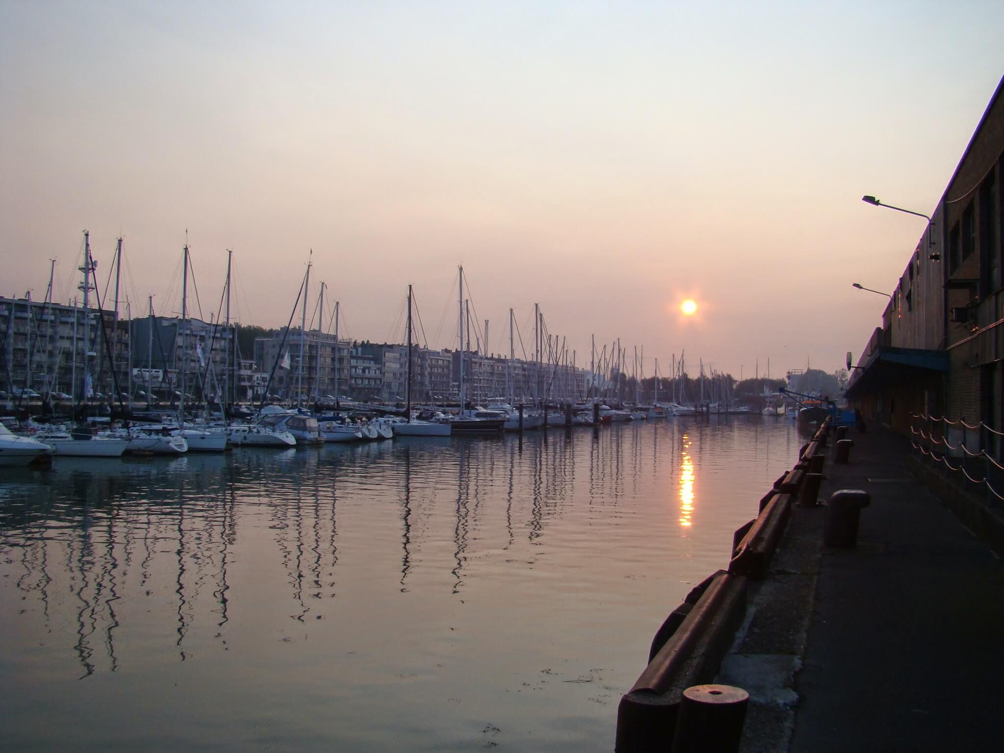 Morning port in Zeebrugge