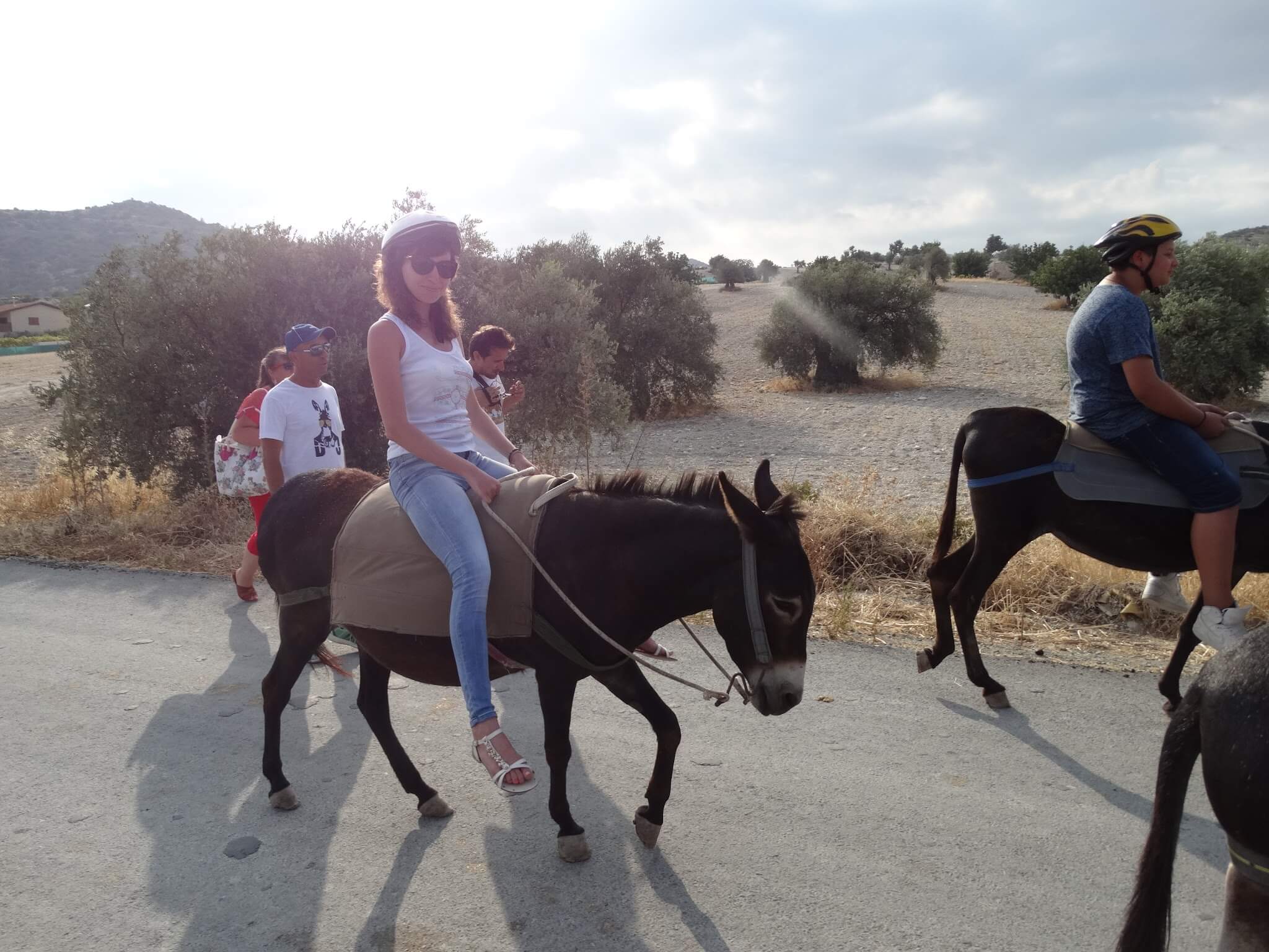 Riding a Donkey