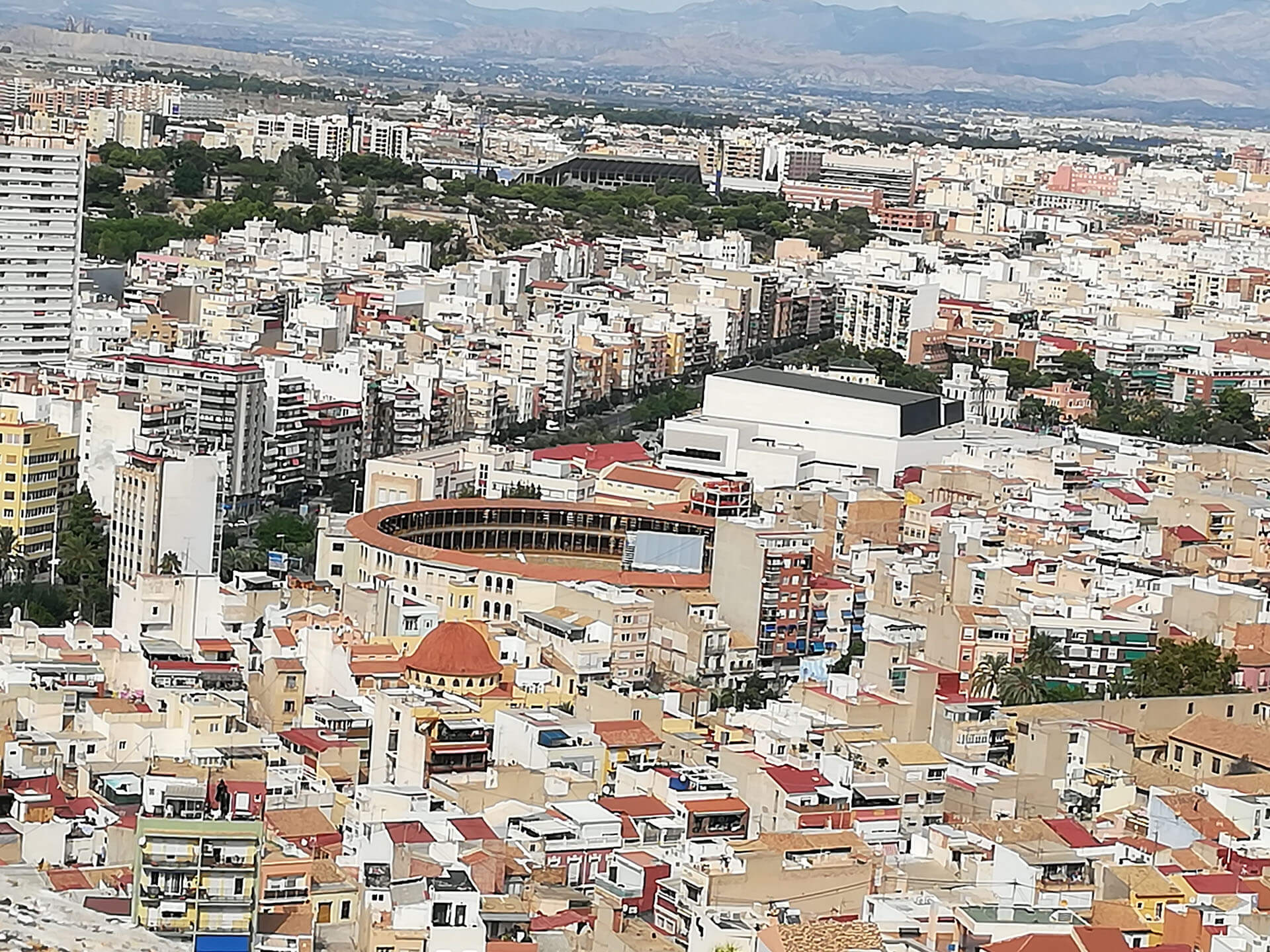 View from the castle of Santa Barbara in Alicante
