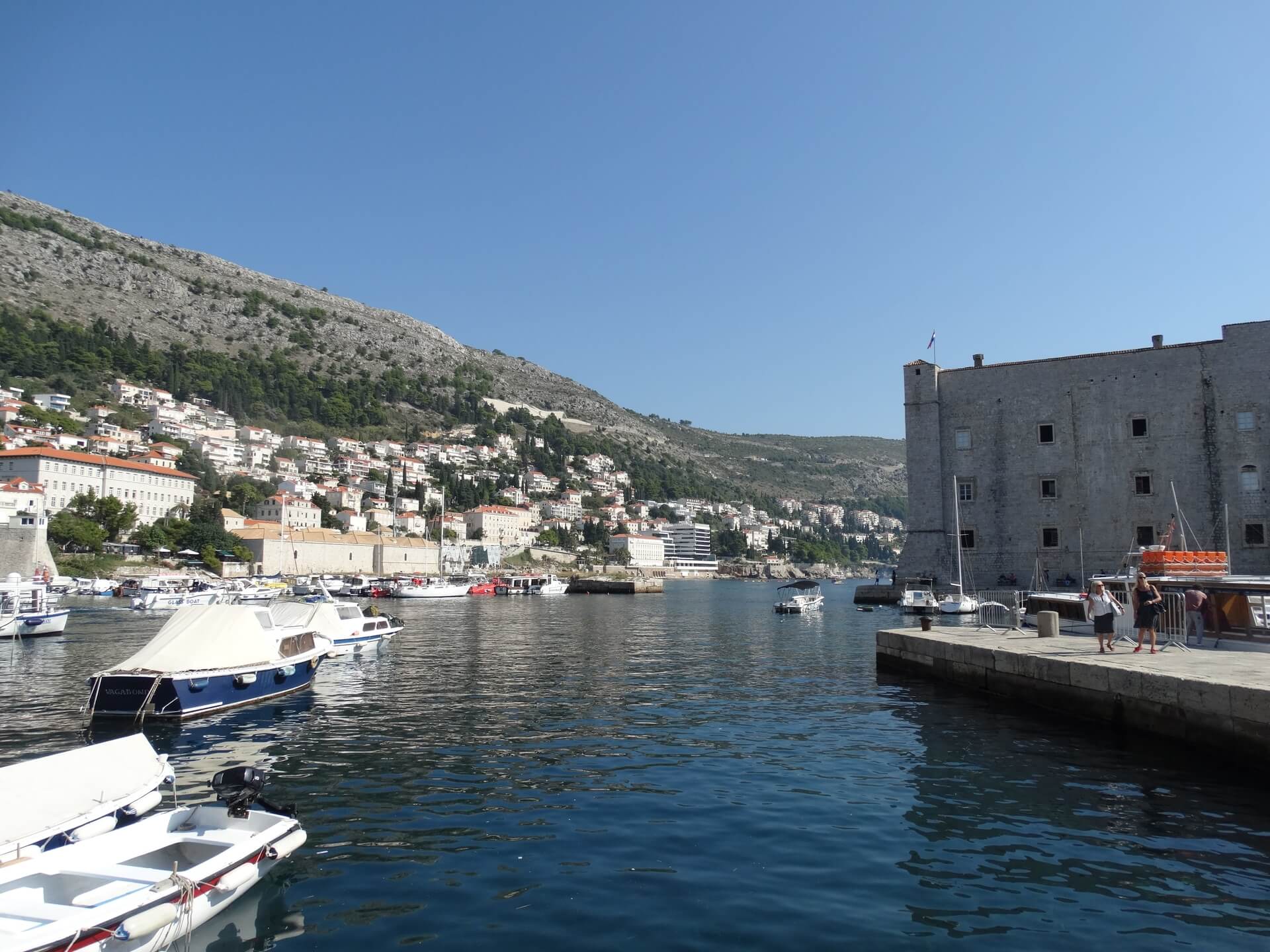 Port in the old city Dubrovnik